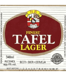 Getränke Bier Südafrika Tafel Lager 