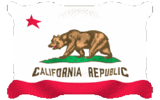 Drapeaux Amériques U.S.A - Etats Californie Ondulation 
