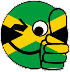 Fahnen Amerika Jamaika Smiley - OK 