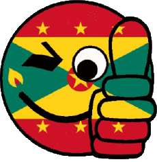 Banderas América Islas granada Smiley - OK 