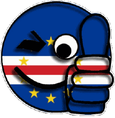 Banderas África Cabo Verde Smiley - OK 
