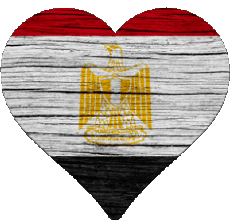 Fahnen Afrika Ägypten Herz 