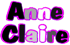 Prénoms FEMININ - France A Composé Anne Claire 