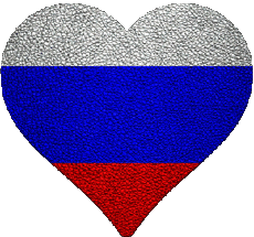 Banderas Europa Rusia Corazón 