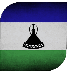 Flags Africa Lesotho Square 