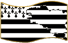 Drapeaux France Régions Bretagne Rectangle 