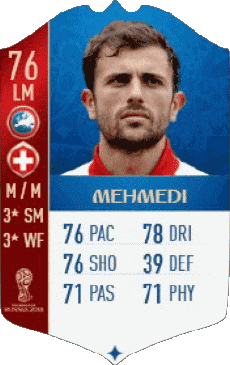 Videogiochi F I F A - Giocatori carte Svizzera Admir Mehmedi 