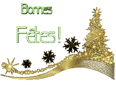 Mensajes Francés Bonnes Fêtes (Noël) Serie 15 