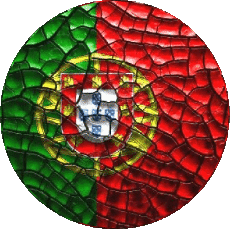 Drapeaux Europe Portugal Rond 