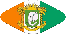 Banderas África Costa de Marfil Ovale 02 