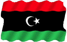 Bandiere Africa Libia Welligkeit 