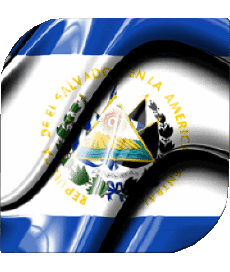 Bandiere America Salvador Quadrato 