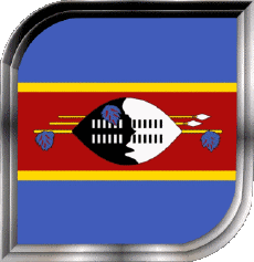 Bandiere Africa Eswatini Quadrato 
