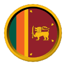 Flags Asia Sri Lanka Round - Rings 
