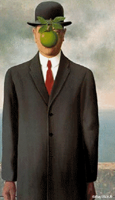 Humor - Fun Morphing - Parece Artistas pintores recreación de arte covid de contención Getty desafío - René Magritte 