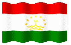 Fahnen Asien Tadschikistan Welligkeit 