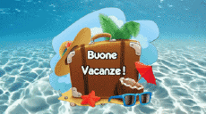 Messagi Italiano Buone Vacanze Sfondo animato 002 