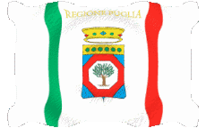 Drapeaux Europe Italie Pouilles Ondulation 