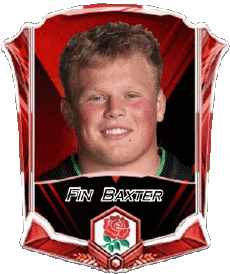 Sportivo Rugby - Giocatori Inghilterra Squadra 2025 Fin Baxter 