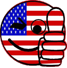 Flags America U.S.A Smiley - OK 
