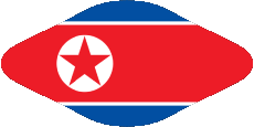 Bandiere Asia Corea del Nord Vario 