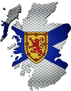 Fahnen Europa Schottland Karte 