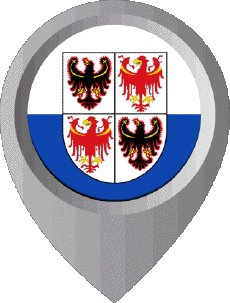 Flags Europe Italy Trentino-Alto Adige Location Pin 