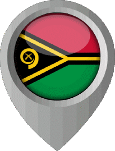 Flags Oceania Vanuatu Location Pin 