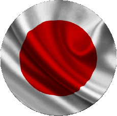 Drapeaux Asie Japon Rond 