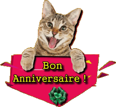 Mensajes Francés Bon Anniversaire Animaux 002 