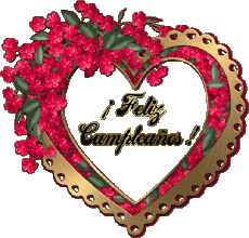 Messages Espagnol Feliz Cumpleaños Corazón 003 