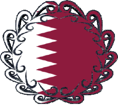 Fahnen Asien Katar Form 