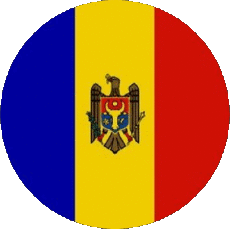 Drapeaux Europe Moldavie Rond 