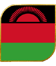 Drapeaux Afrique Malawi Carré 