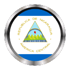 Drapeaux Amériques Nicaragua Rond - Anneaux 