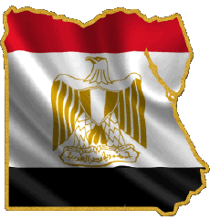 Drapeaux Afrique Egypte Carte 