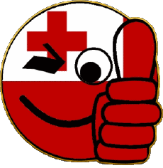 Bandiere Oceania Tonga Faccina - OK 