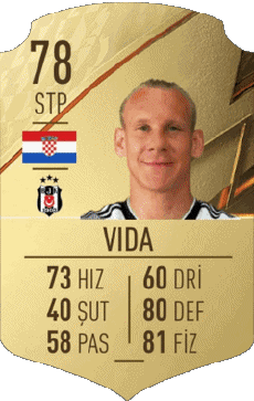 Multi Media Video Games F I F A - Card Players Croatia Domagoj Vida 