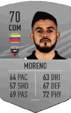 Multimedia Videospiele F I F A - Karten Spieler Venezuela Júnior Moreno 