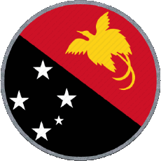 Flags Oceania Papua New Guinea Round 