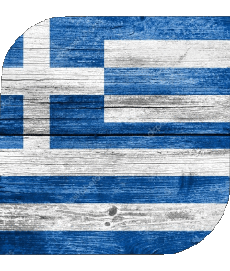 Bandiere Europa Grecia Quadrato 