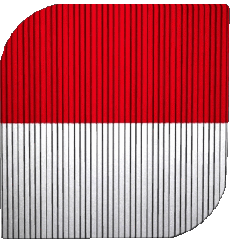 Drapeaux Asie Indonésie Carré 
