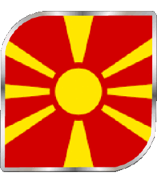 Flags Europe Macedonia Square 