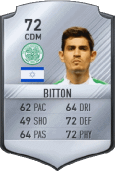 Multimedia Videospiele F I F A - Karten Spieler Israel Nir Bitton 