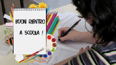 Messages Italian Buon Rientro a Scuola Animated Background 005 
