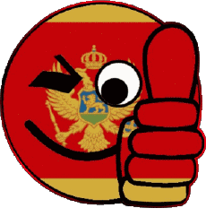 Banderas Europa Montenegro Smiley - OK 