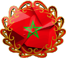 Fahnen Afrika Marokko Form 01 