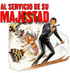 Multi Média Cinéma International James Bond 007 Au Service de sa Majesté Logo Espagnol 