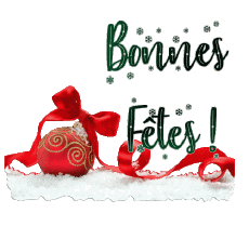 Messages French Bonnes Fêtes (Noël) Série 12 