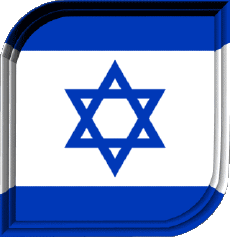 Drapeaux Asie Israël Carré 